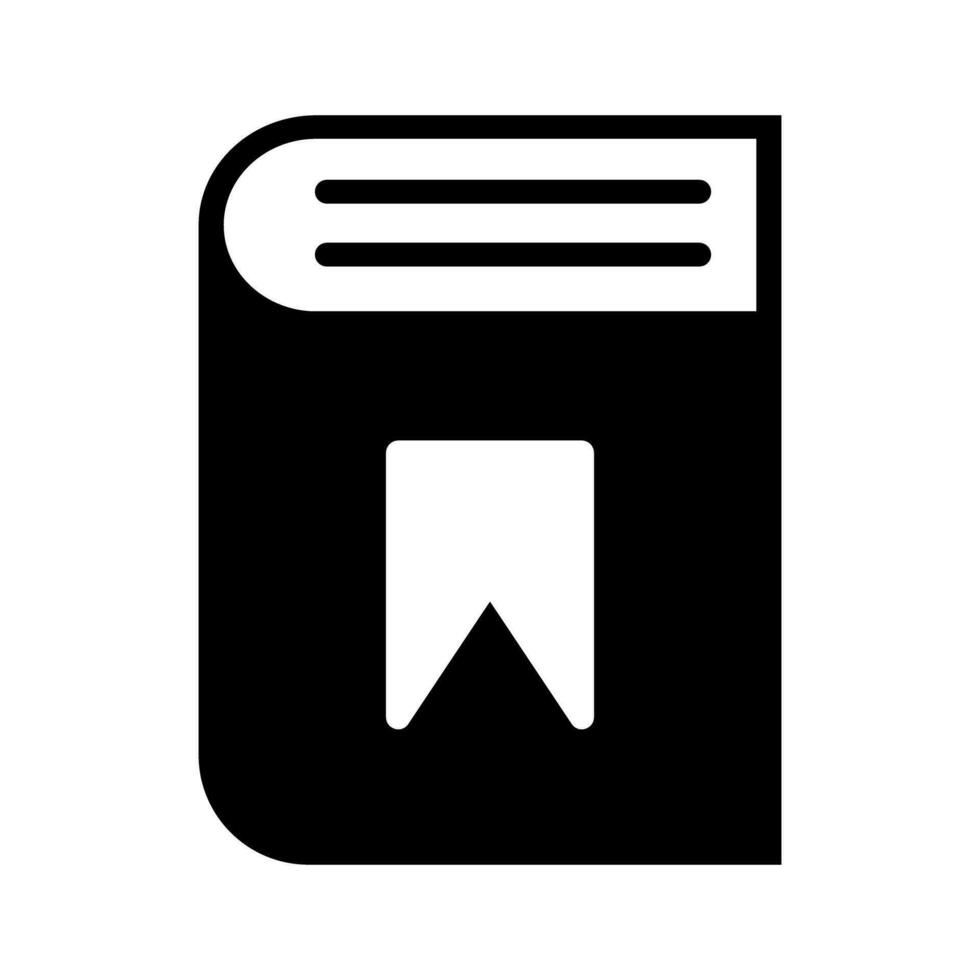 Bookmark book silhouette icon. Textbook and reading. Vector. vector