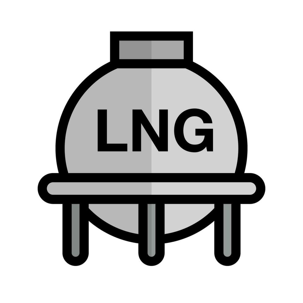 LNG tank. Energy tank. Vector. vector