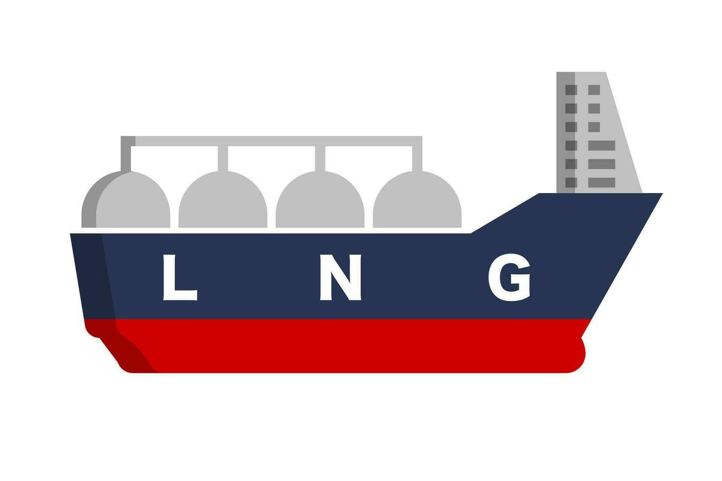 lng petrolero icono. lng barco. vector. vector