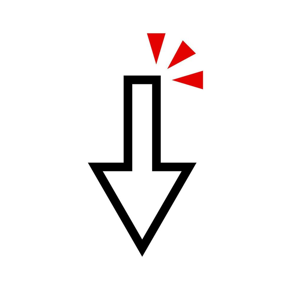 Pointer and pop mark icon. Vector. vector