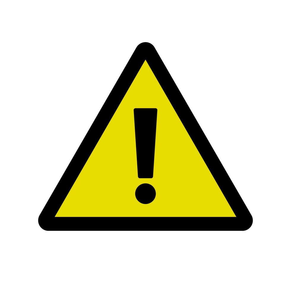 Attention Symbol. Warning or danger notification. Vector. vector