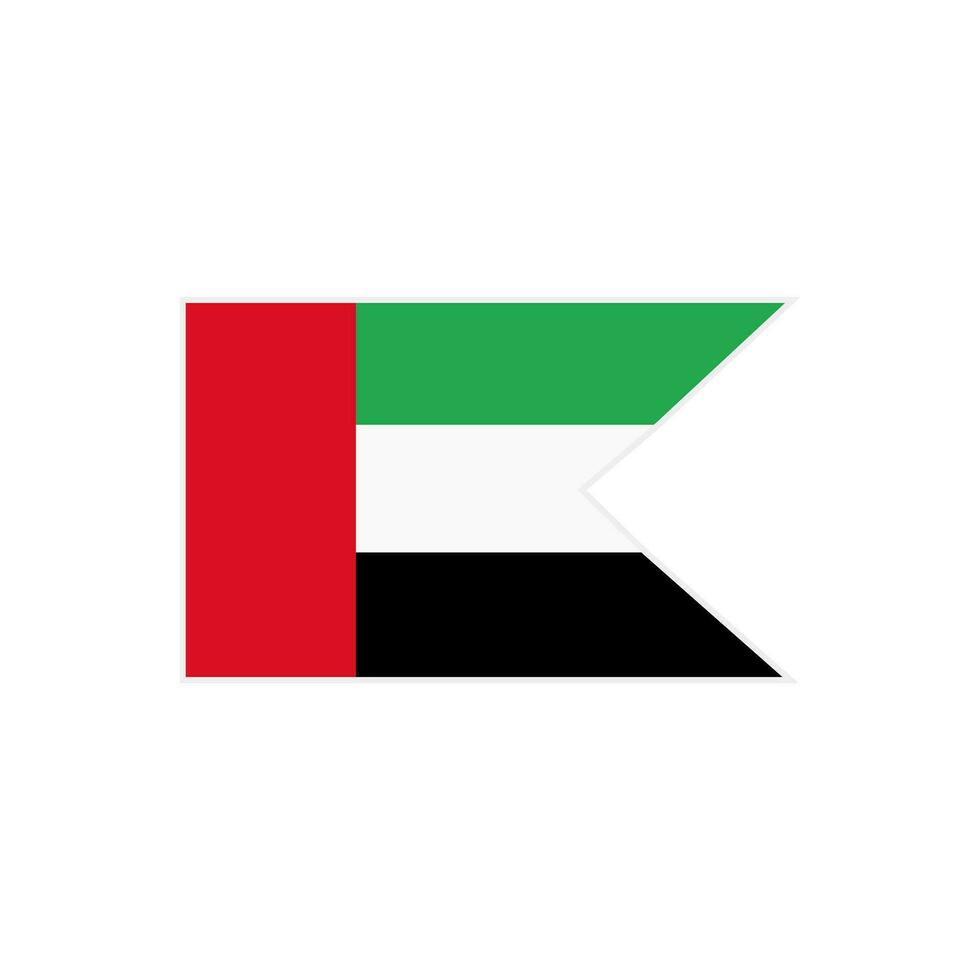 Flag of the United Arab Emirates. UAE Flag. Vector. vector