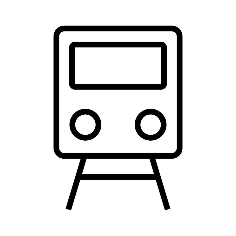 sencillo tren icono. desplazamientos y tráfico. vector. vector