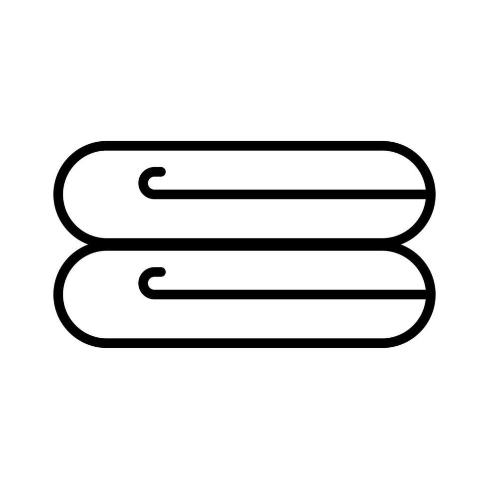 Stacked simple towel icons. Vector. vector