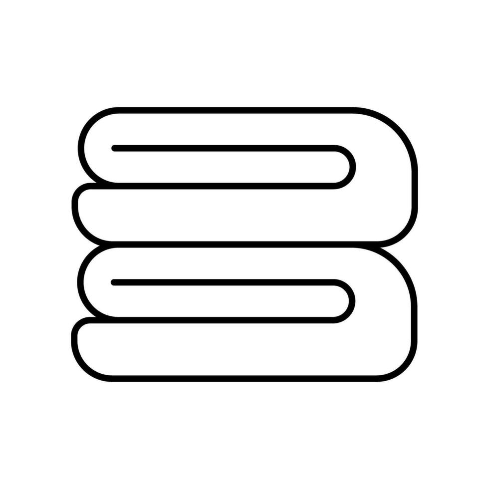 Simple stack of bath towel icons. Vector. vector