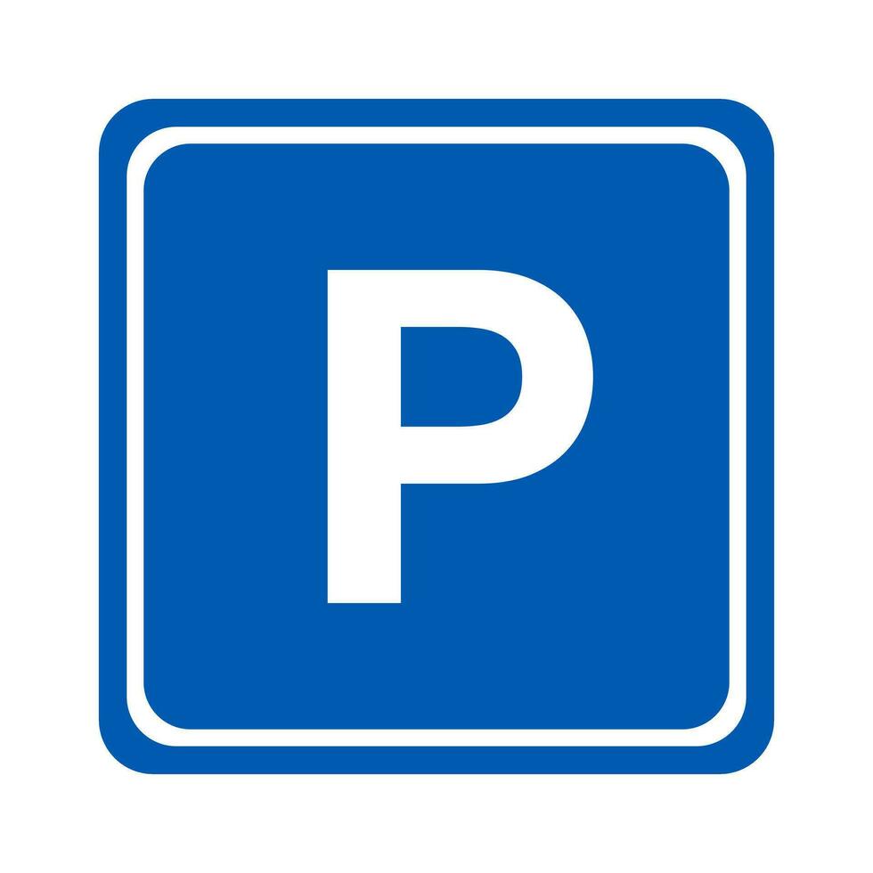 estacionamiento disponible zona icono. vector. vector