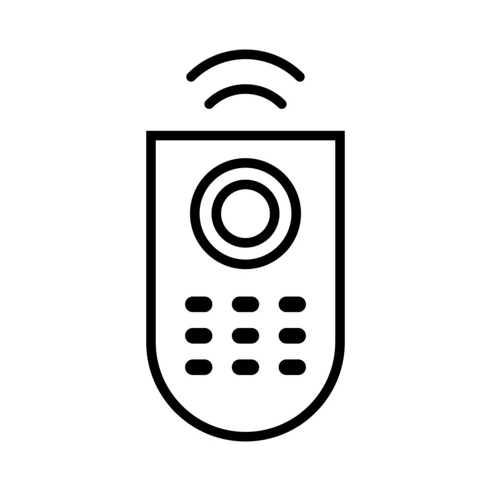 Radio waves and remote control icon. TV remote control. Vector. vector