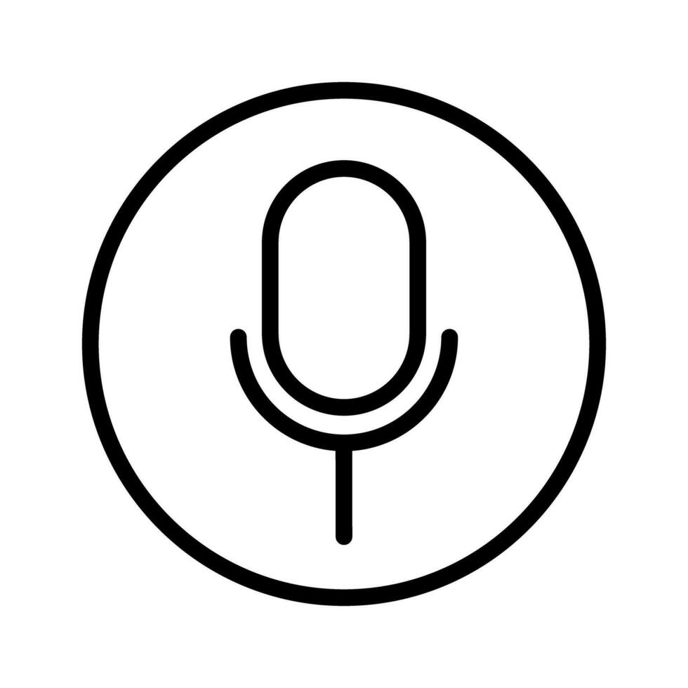 Round recording microphone button. Speaker symbol. Recording button. Vector. vector