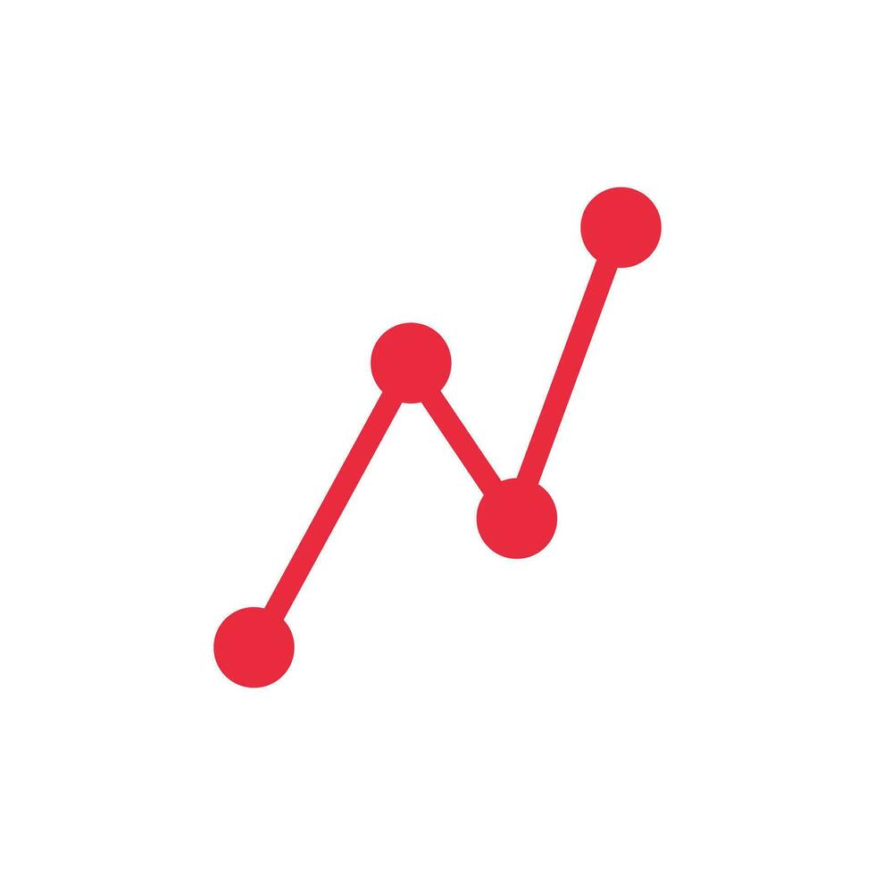 Modern line graph. Chart. Vector. vector