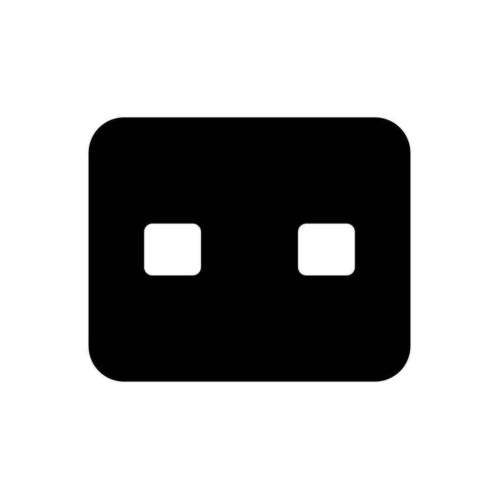 Socket silhouette icon. Plug in outlet. Plug receptacle. Vector. vector