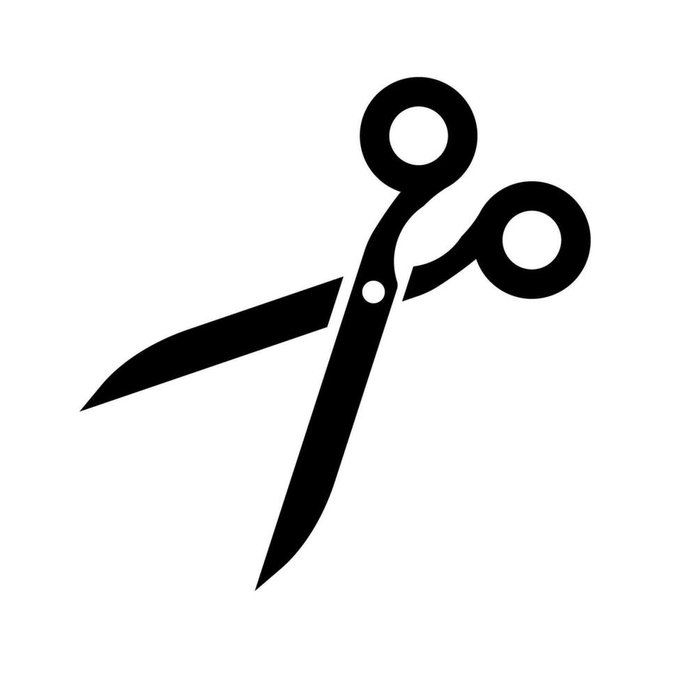 Scissors silhouette icon. Cutting. Vector. vector