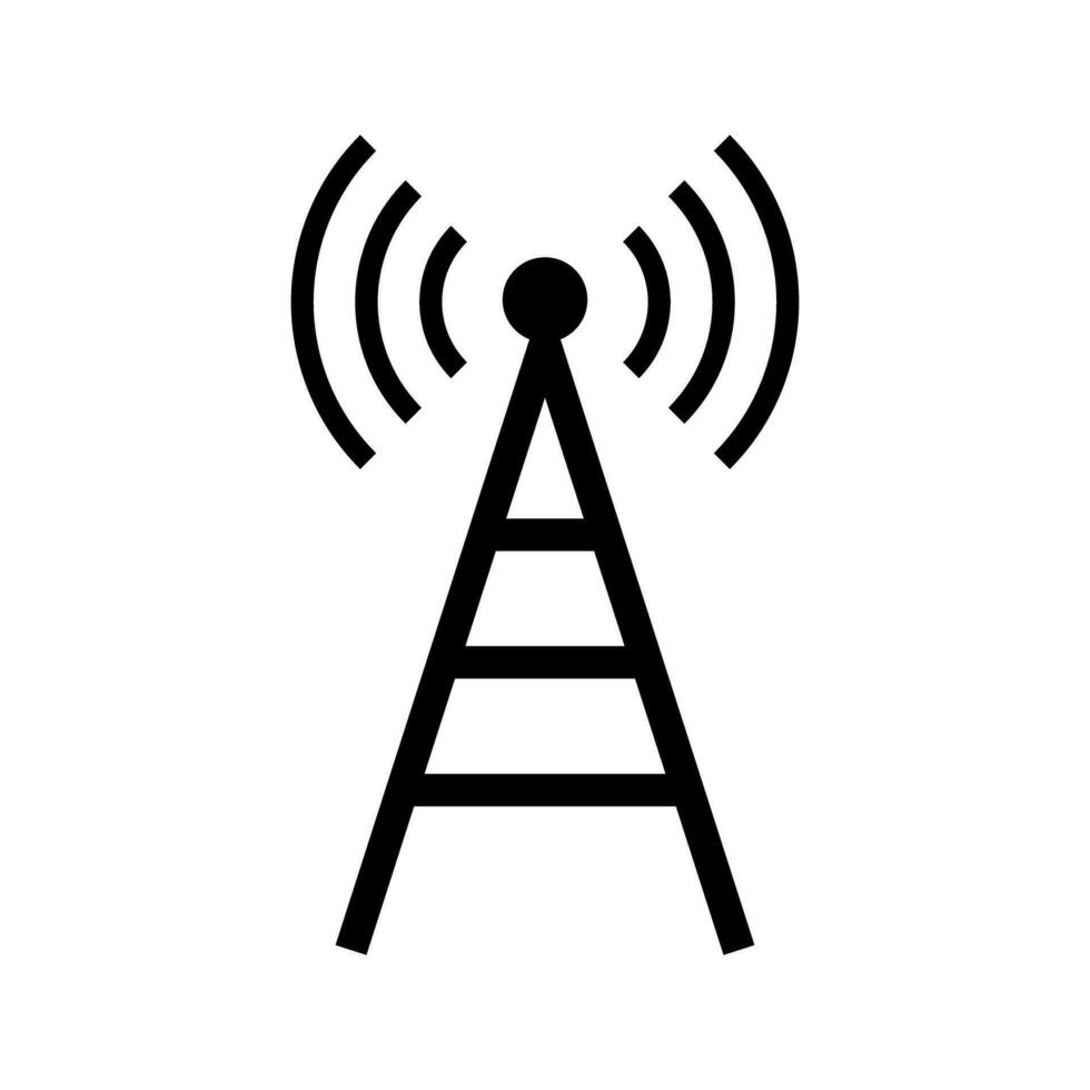 Cell phone tower. Communication tower and radio waves. Vector. 26729946 Vector Art at Vecteezy