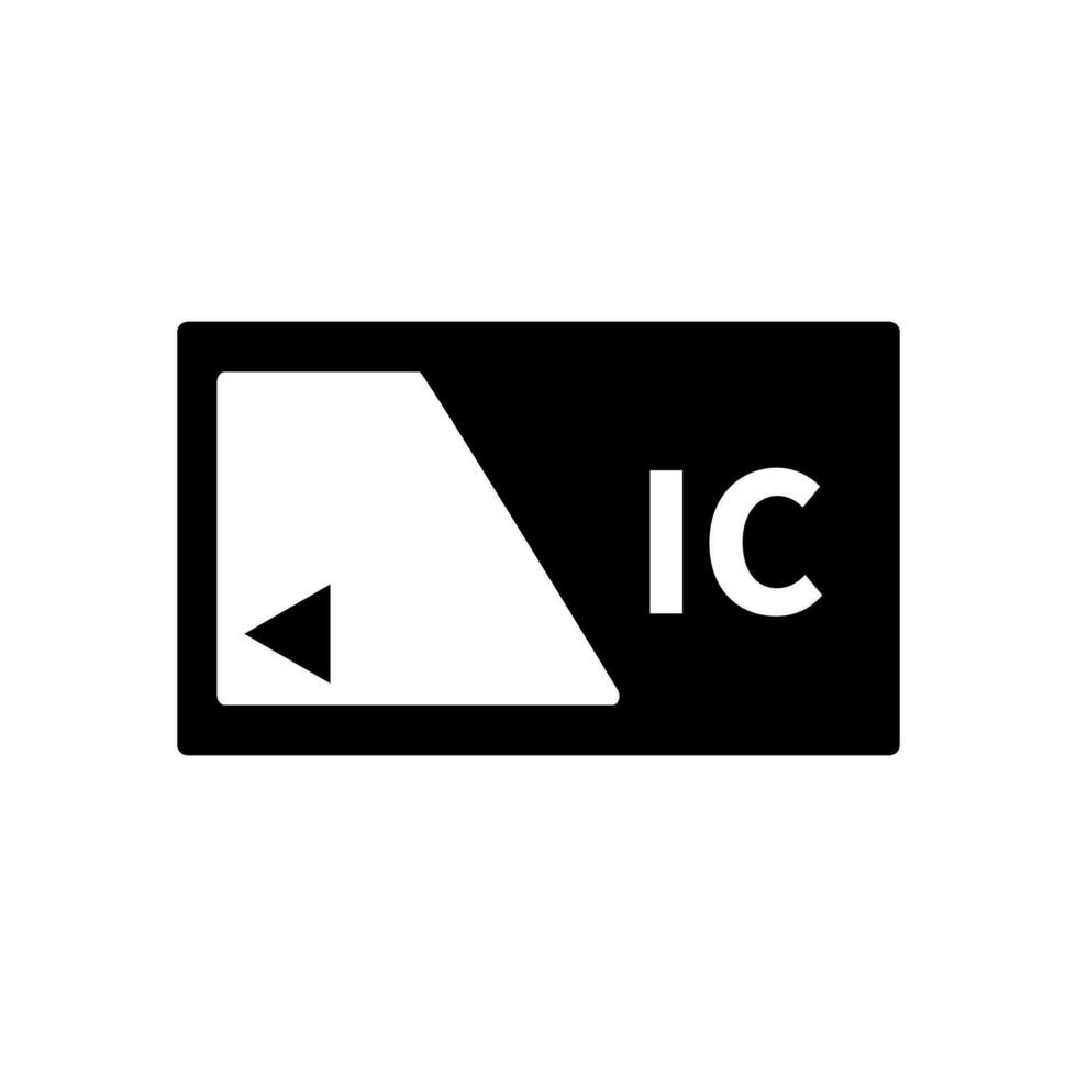 IC card icon. Contactless payment method. Vector. vector