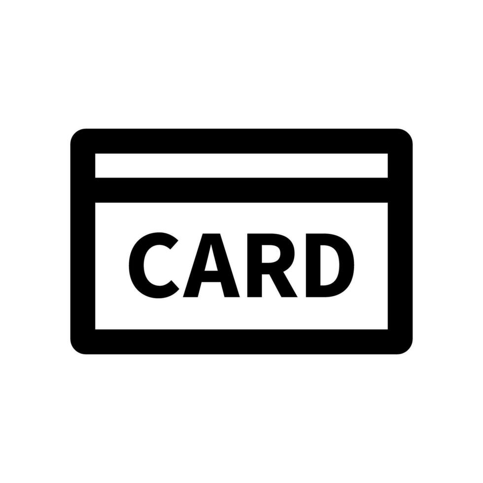 Card Icon. Credit card. Vector. vector