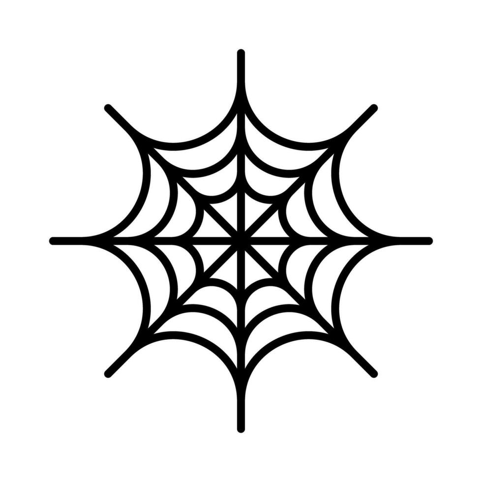 sencillo araña web icono. vector. vector