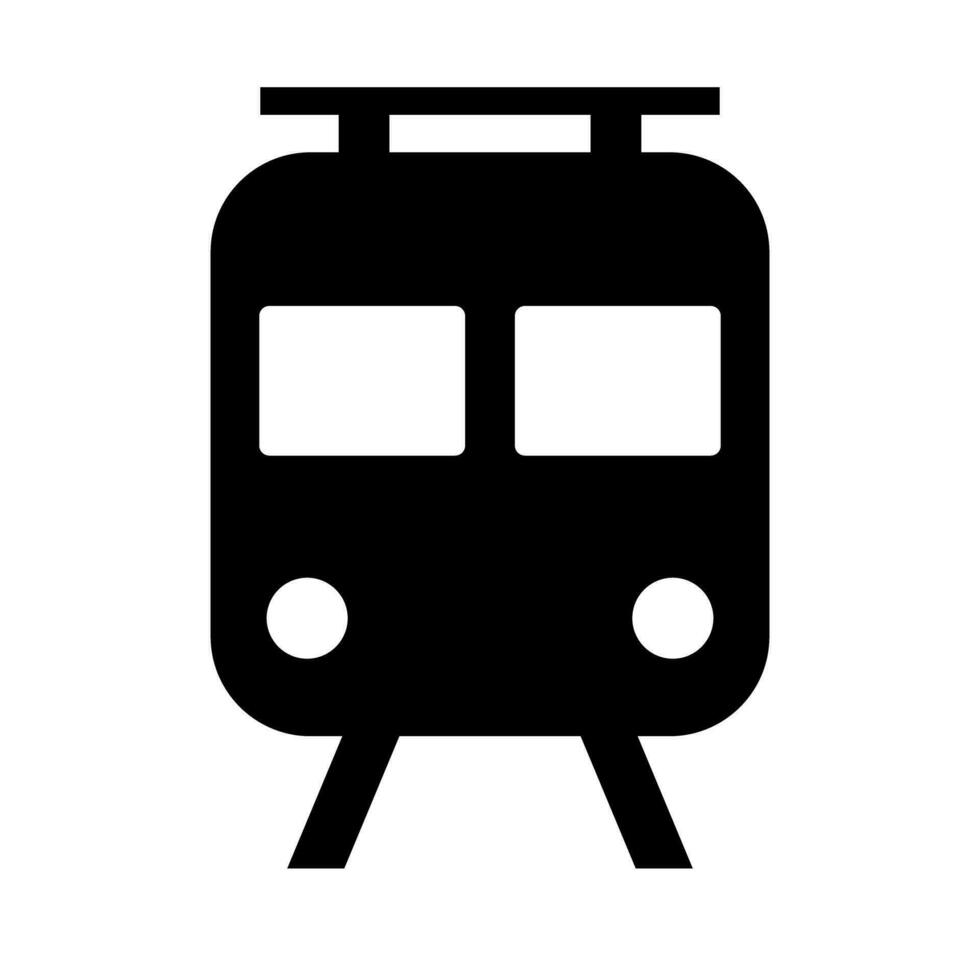 Subway silhouette icon. Railroad. Transportation. Vector. vector