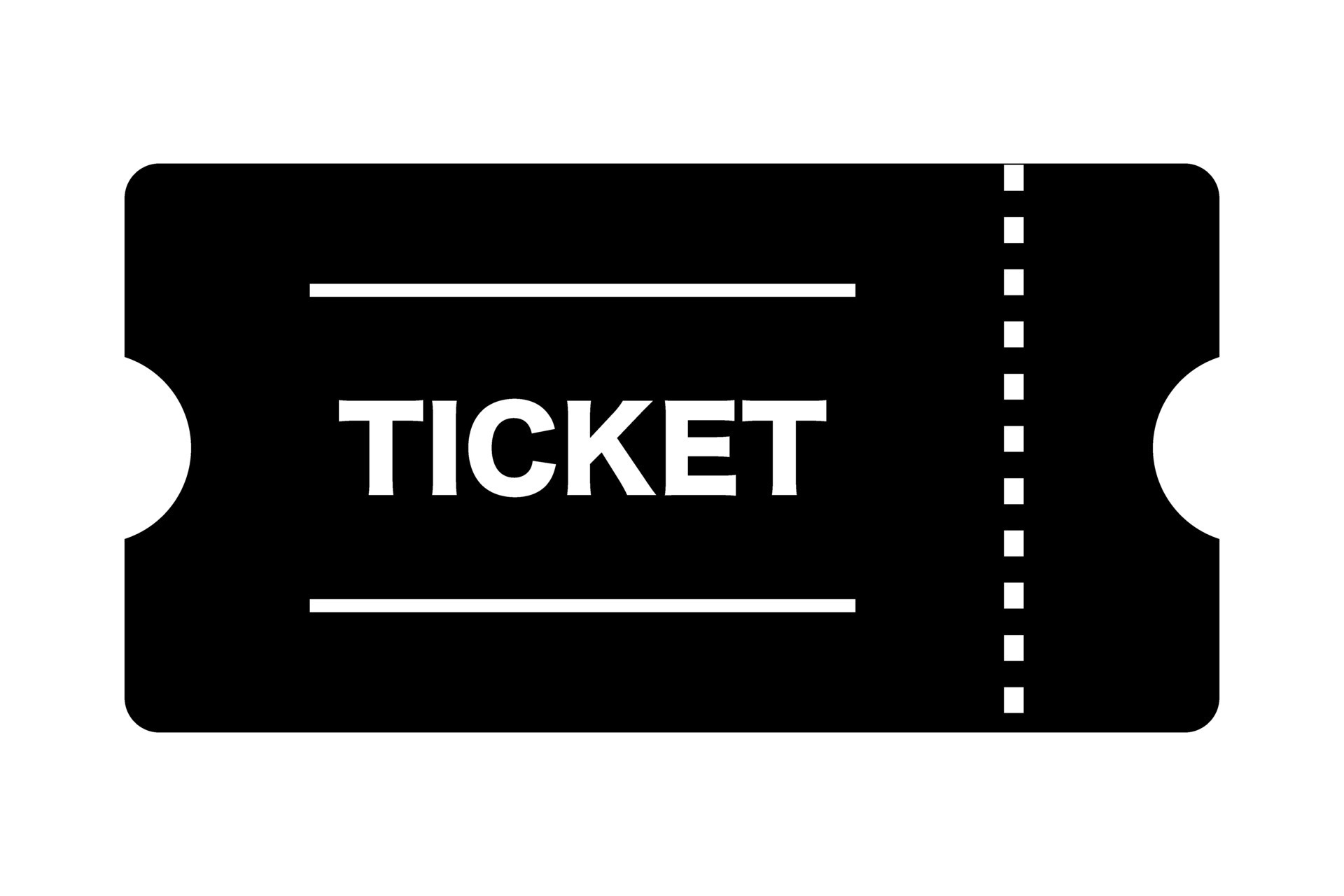 Ticket silhouette icon. Coupon and voucher. Vector. 26730108 Vector Art at Vecteezy