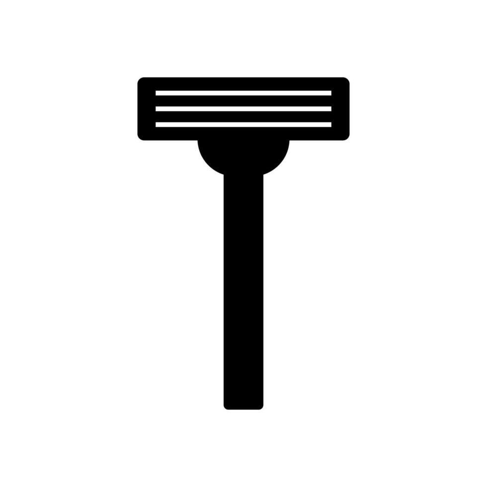 Razor silhouette icon. Shaving. Vector. vector