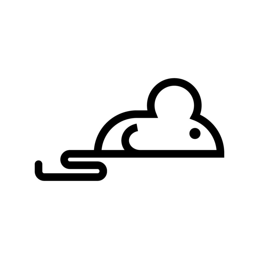 Simple mouse icon. Rat. Vector. vector