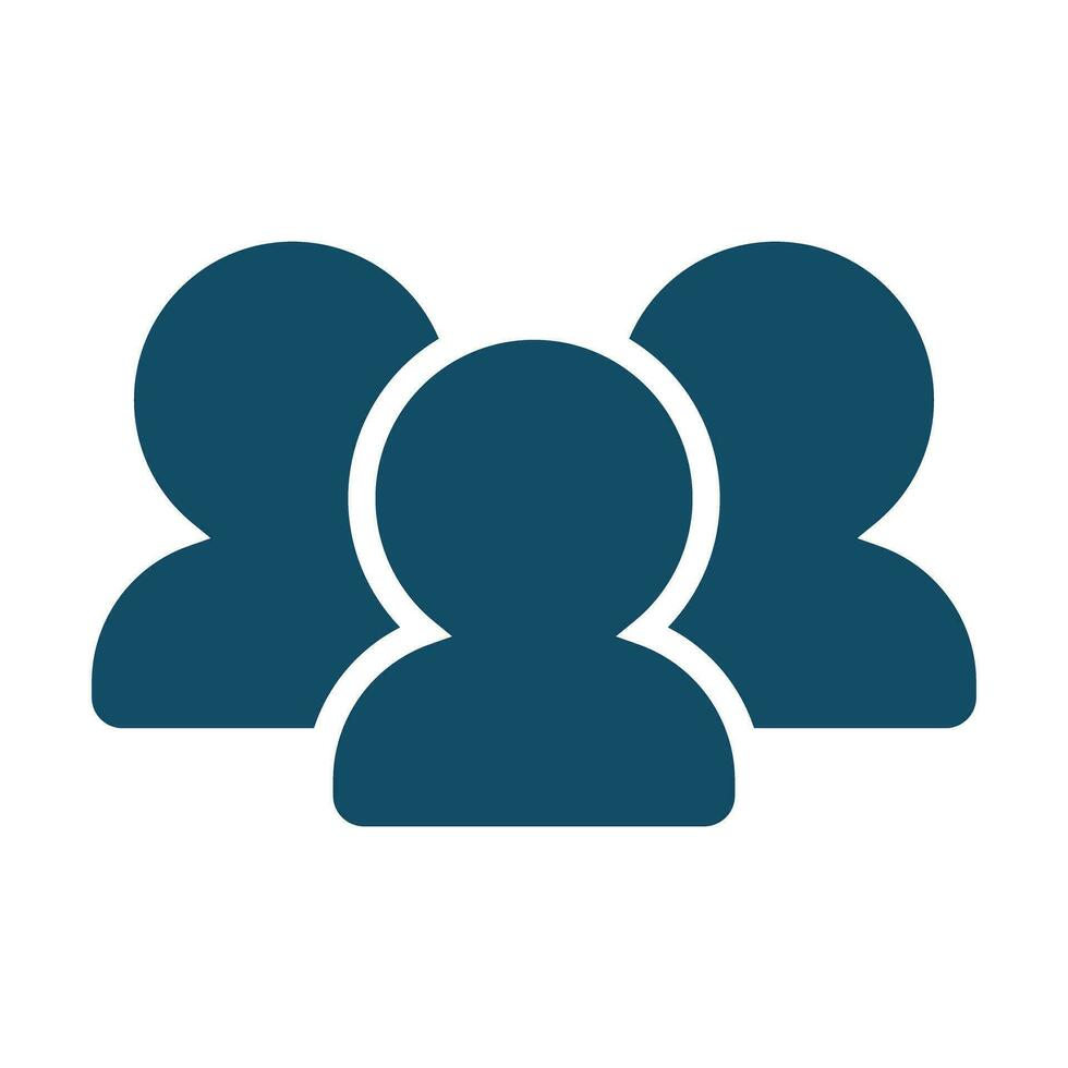 Group silhouette icon. Members. Vector. vector