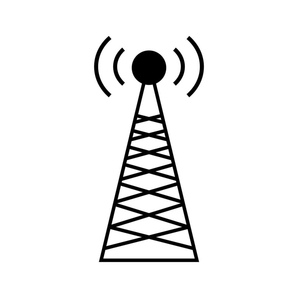 Communication tower and base station icon. Vector. vector