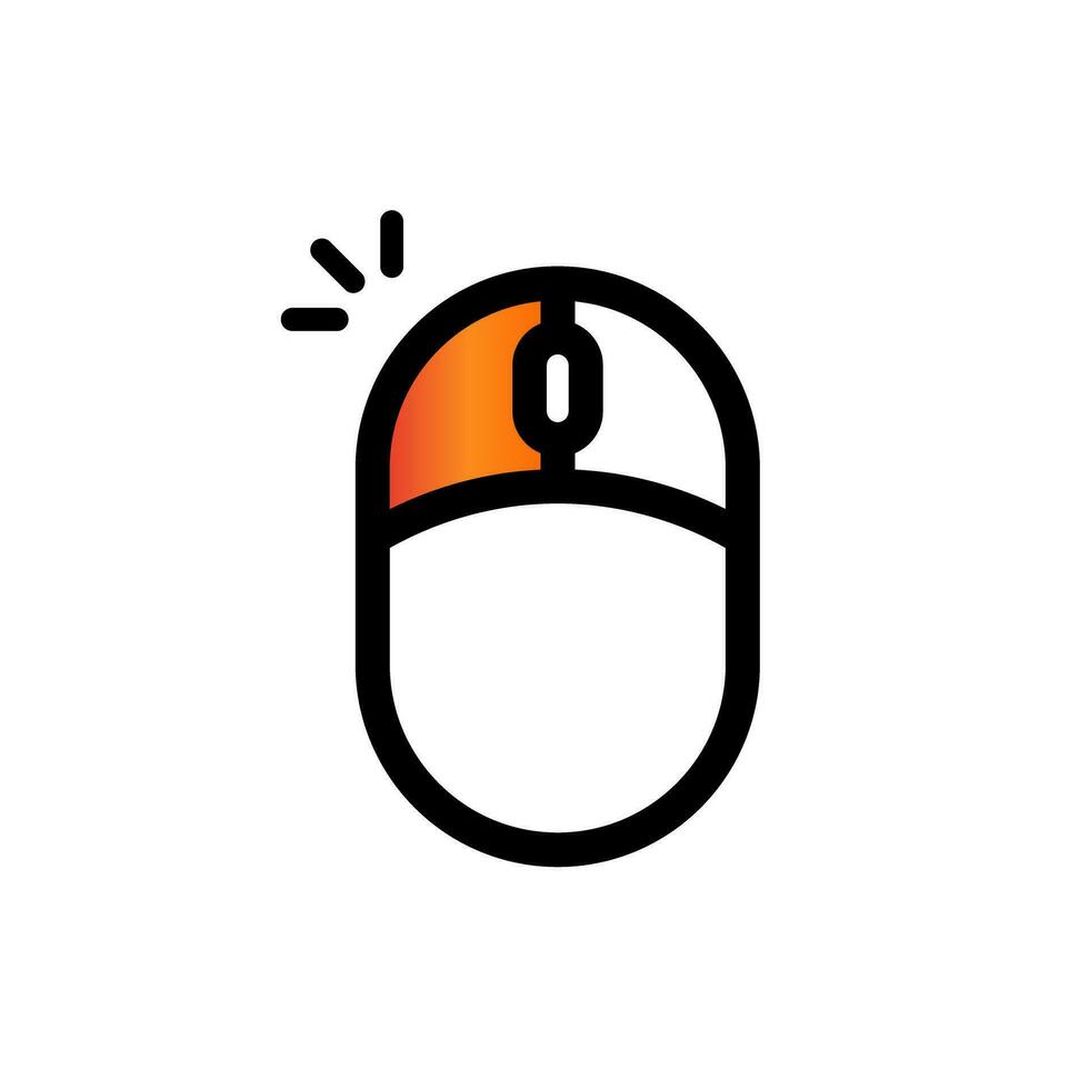 Clicking computer mouse icon. Vector. vector