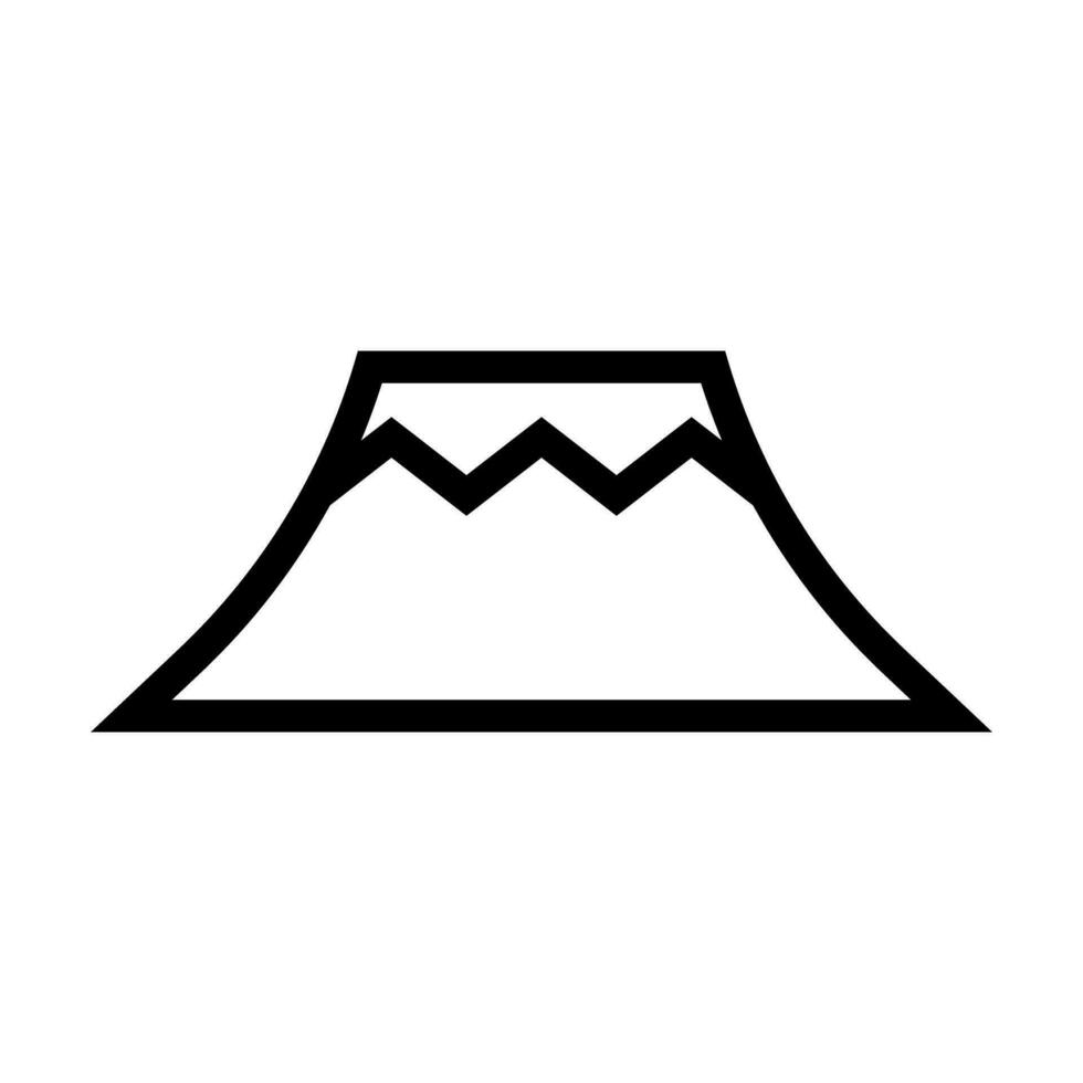 Simple mountain icon. Nature. Vector. vector