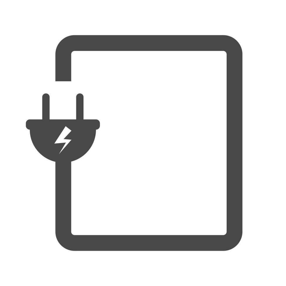 Electrical power plug icon for applications or websites vector