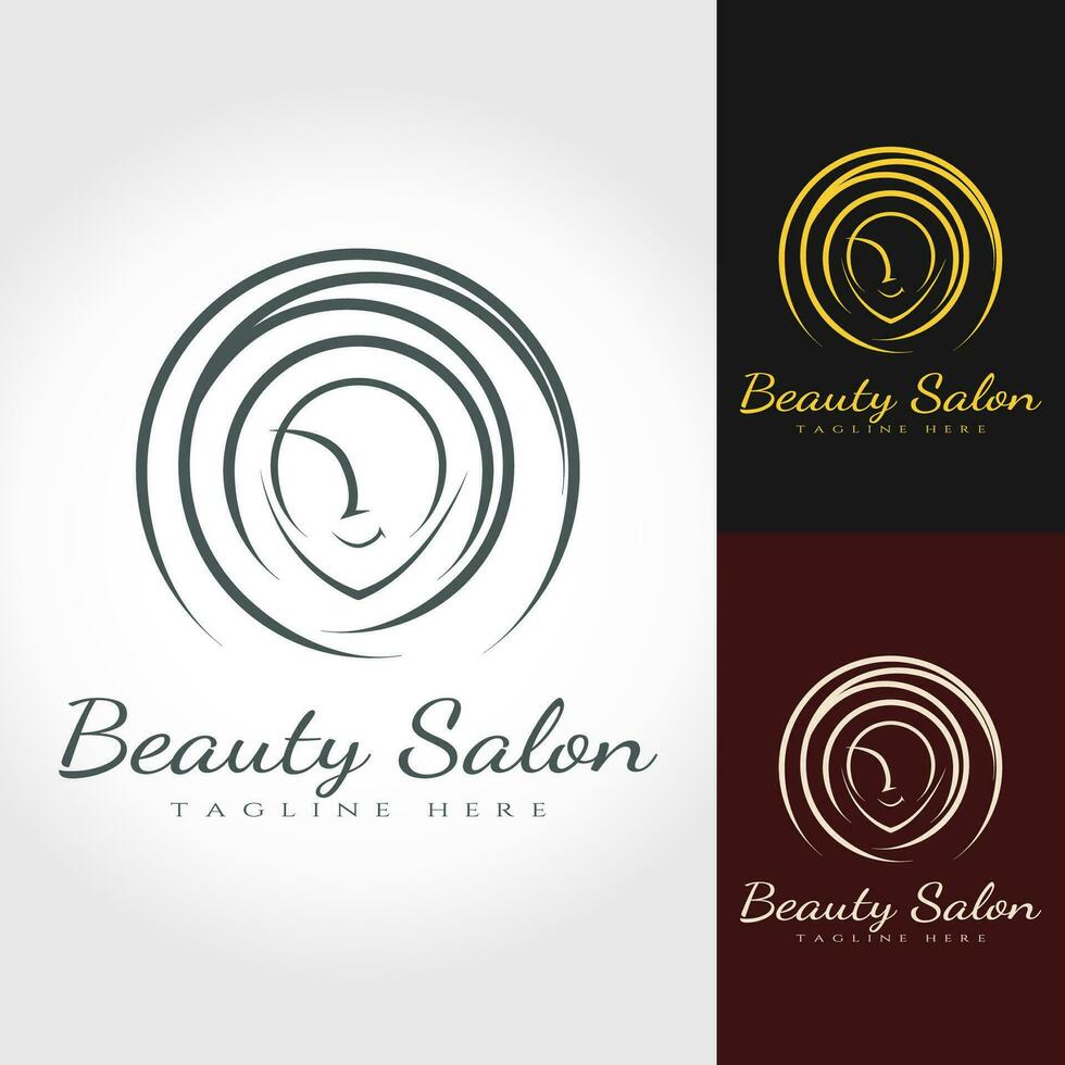 Beauty salon logo design -vector vector