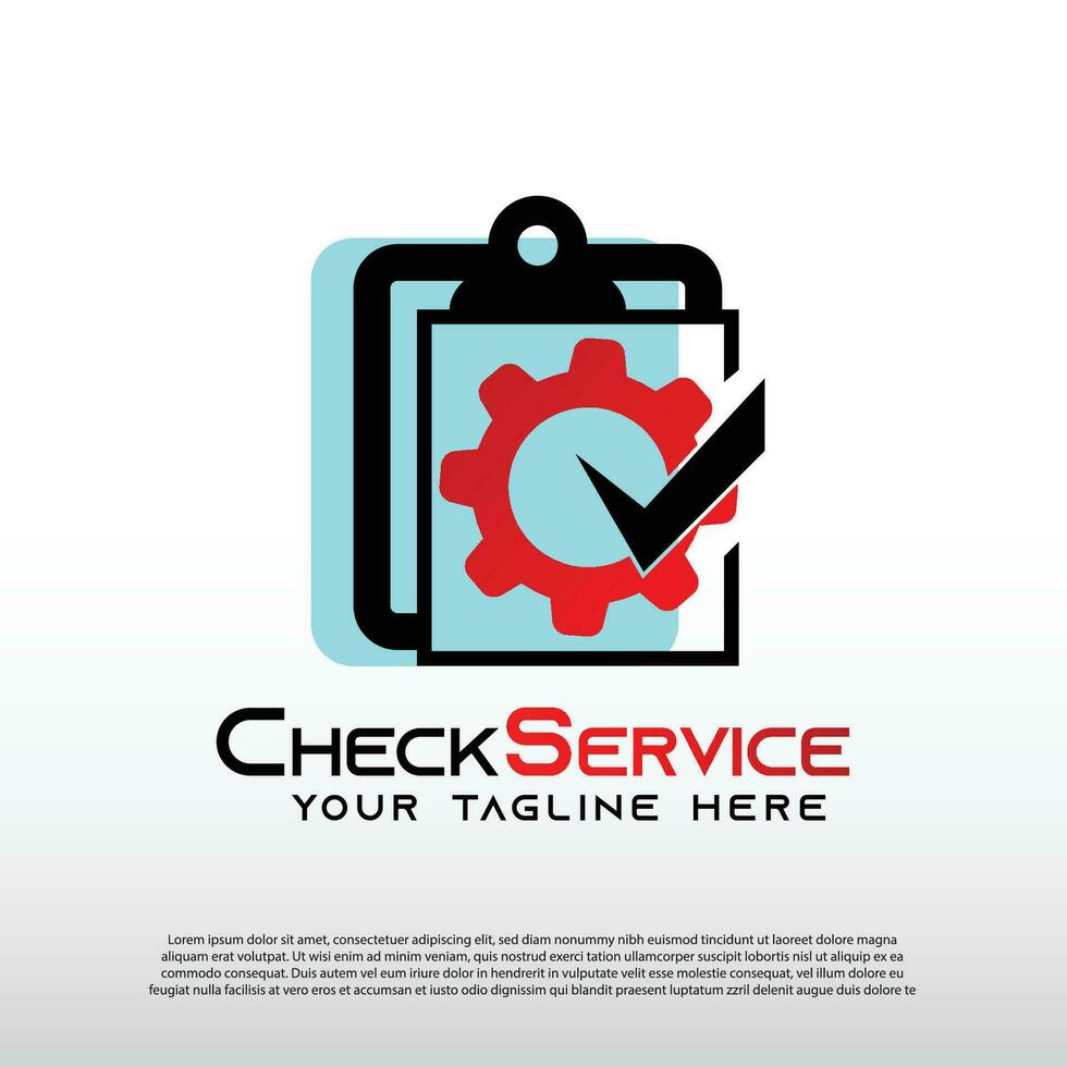 mechanic logo with check services concept, repair icon, illustration element-vector vector