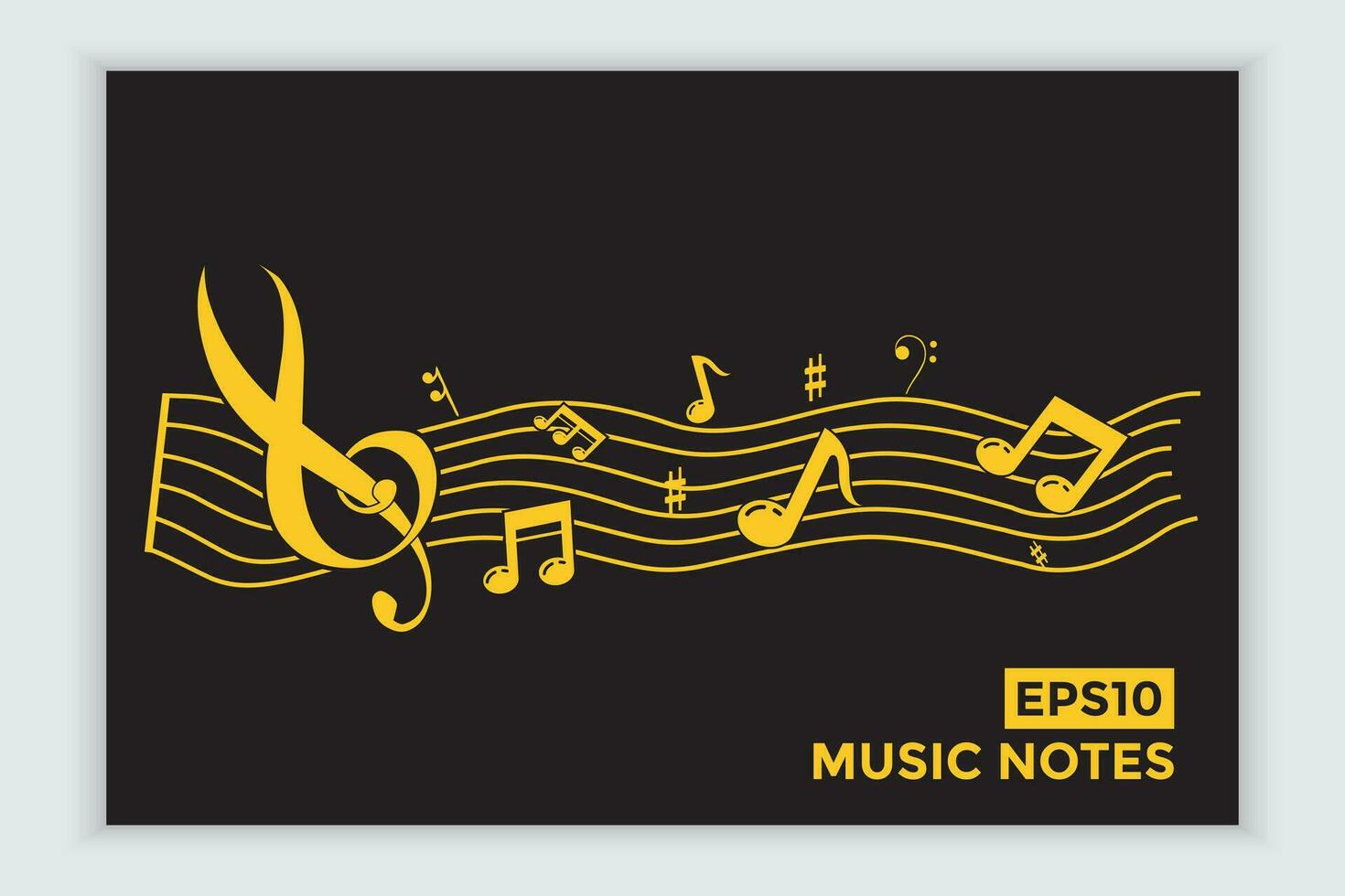 music scale or music note sign or symbol. musical scale icons element vector for banner material, background.