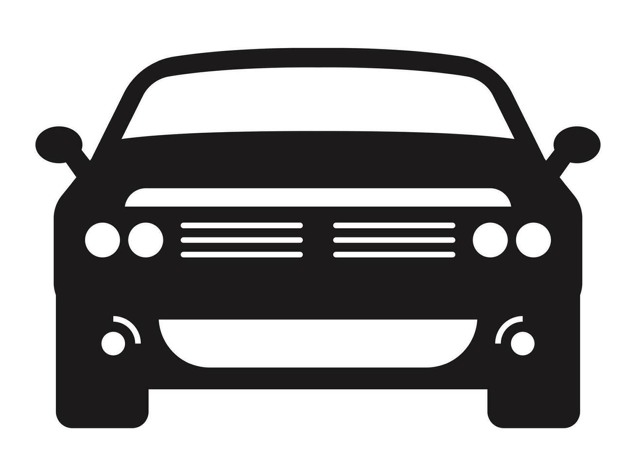 Car or automobile flat icon for apps or website vector