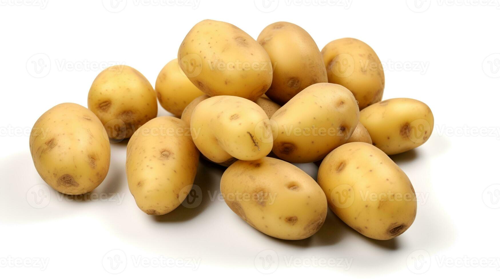foto de patatas aislado en blanco antecedentes