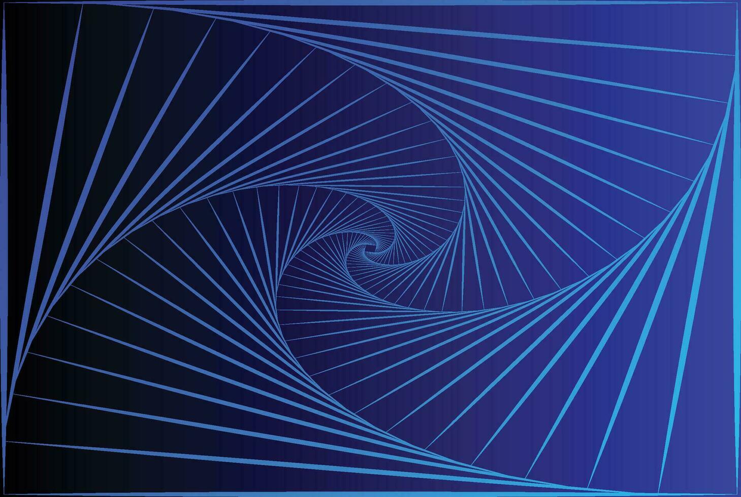 Landscape Dark Blue Spiral Object Illusion Background Vector