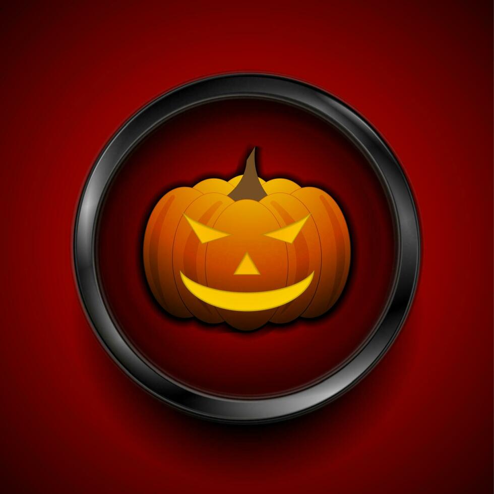 Jack-O-Lantern pumpkin Halloween monster vector