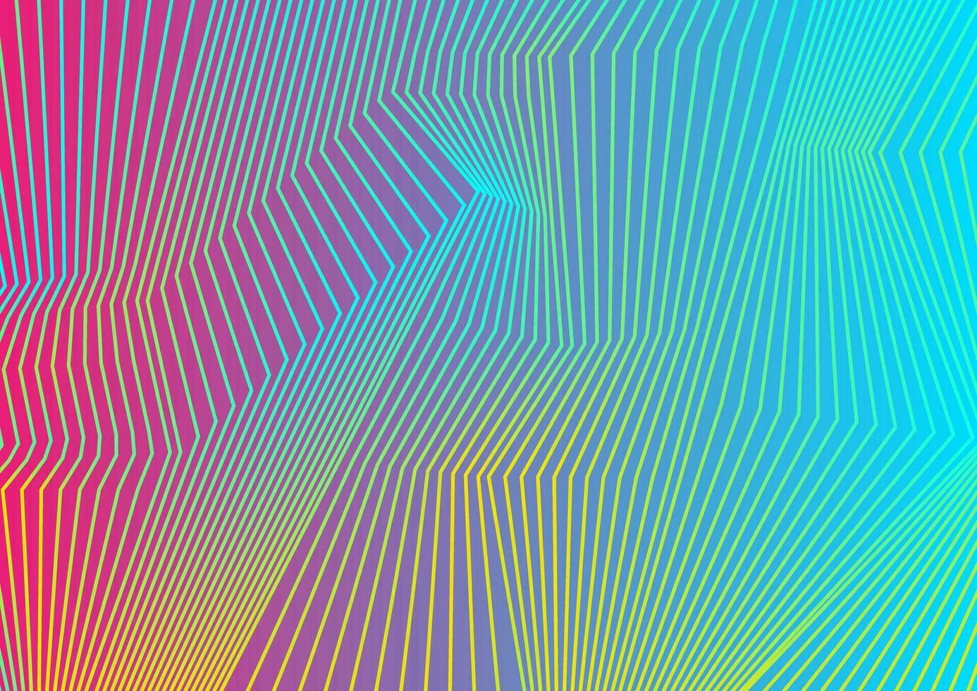 Colorful curved lines pattern design vector