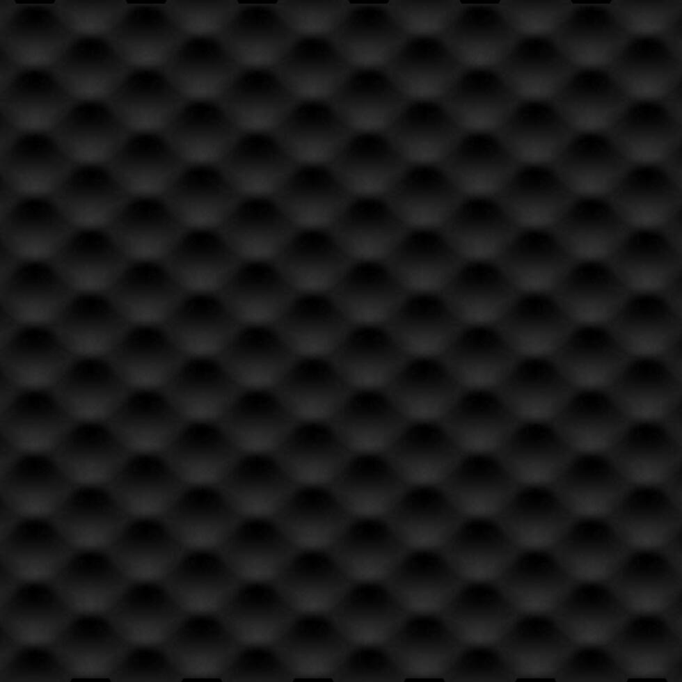 Black smooth hexagons abstract technology background vector
