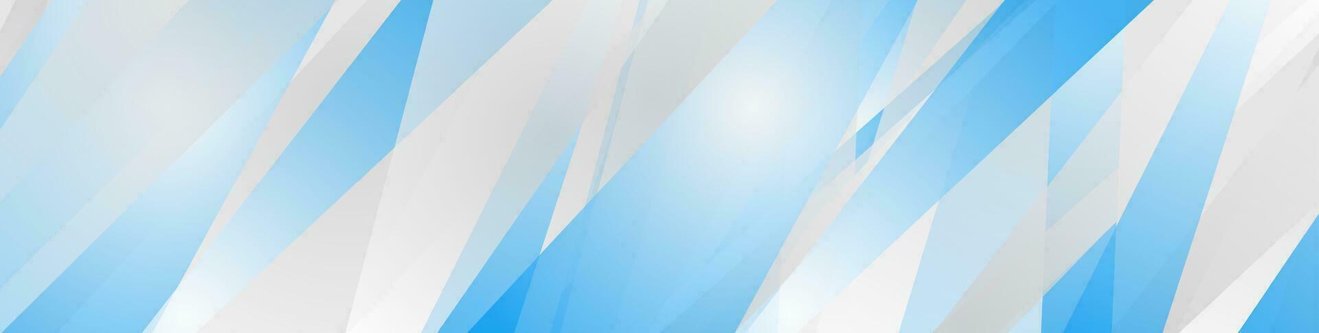 Blue and grey stripes abstract concept banner design vector