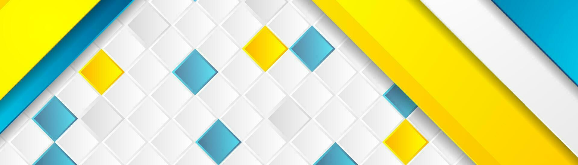 Abstract geometric corporate background with squares mosaic vector