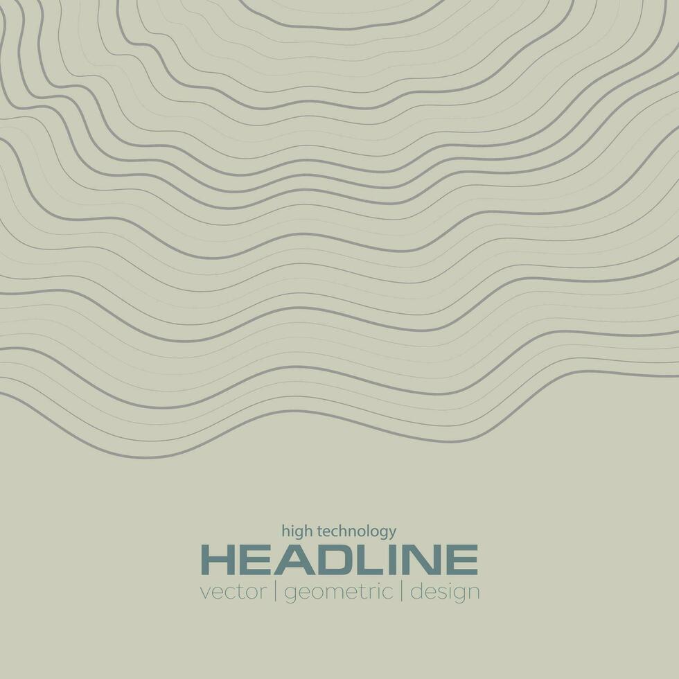Abstract wavy lines corporate background vector