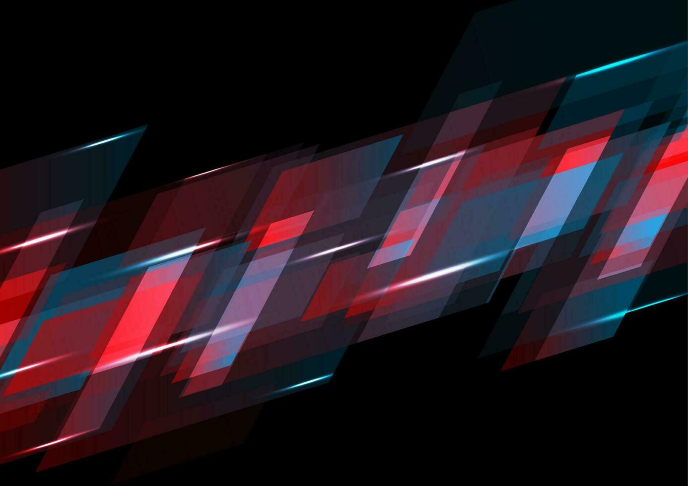 Dark red and blue abstract tech background vector