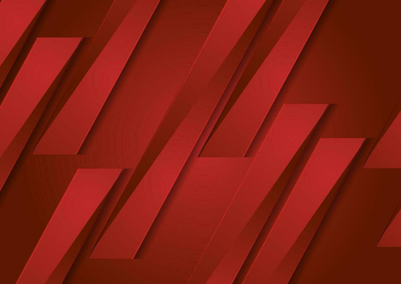 Red tech abstract geometric background vector