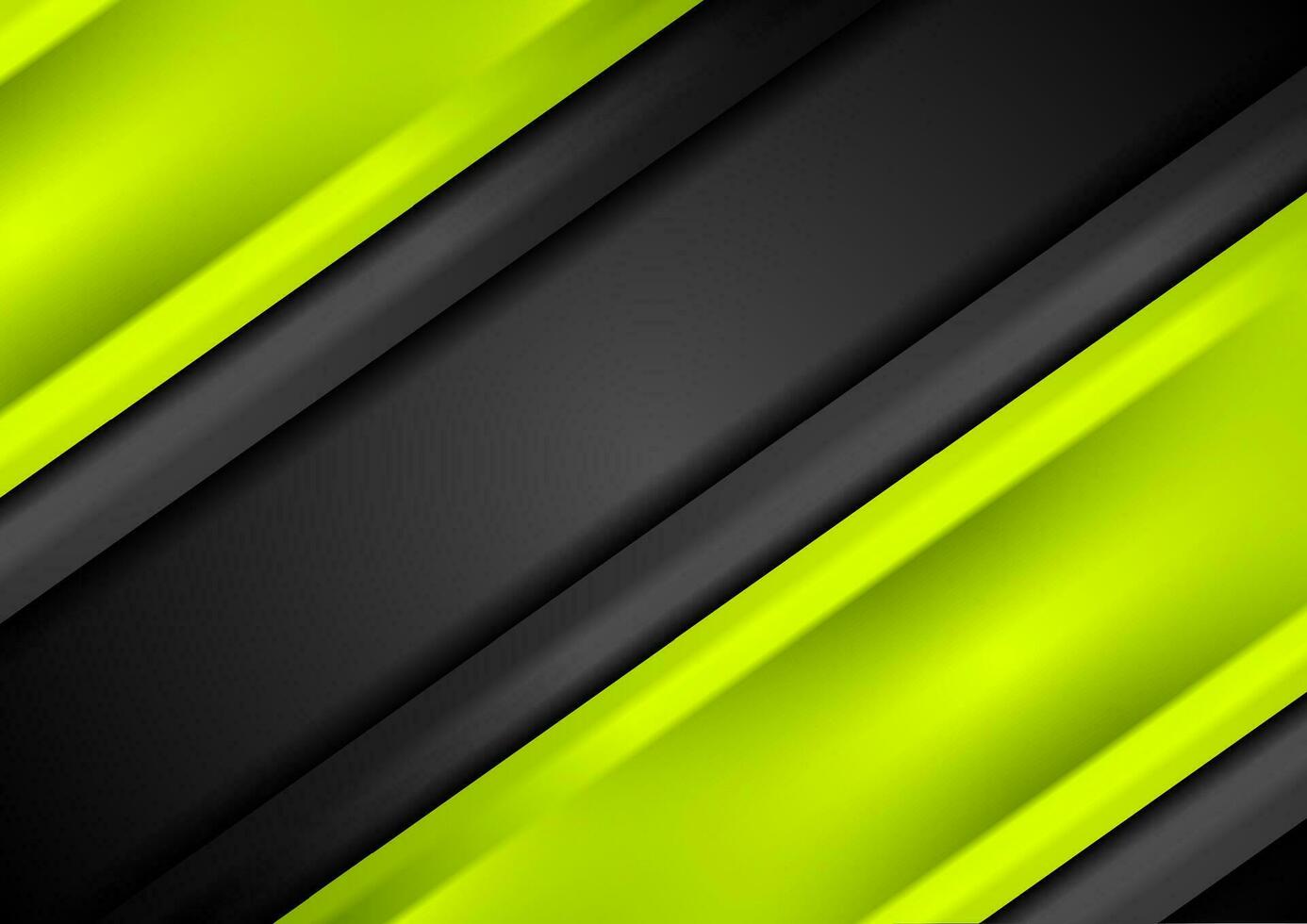 Abstract bright green smooth stripes background vector