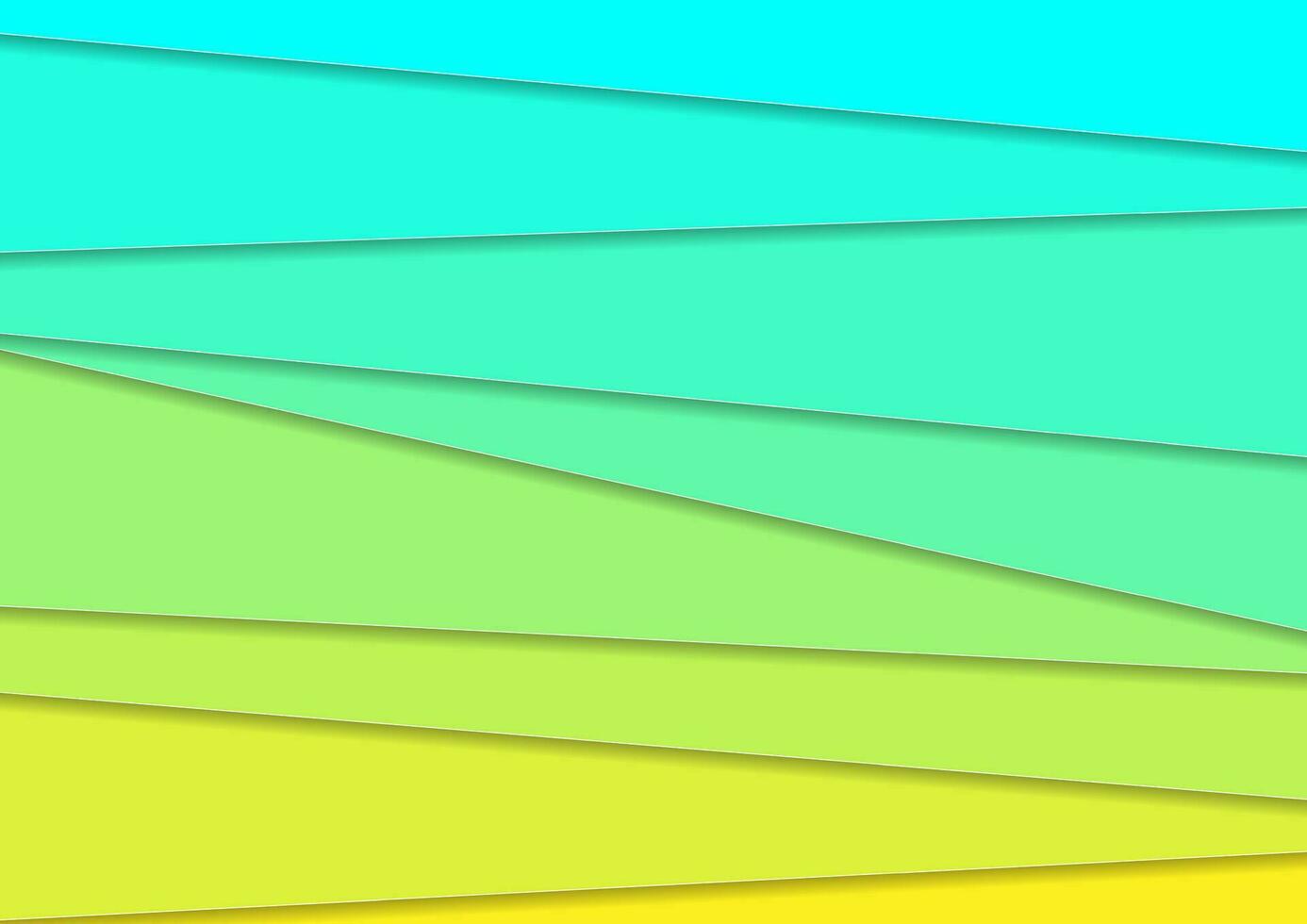 Cyan and yellow corporate stripes abstract background vector