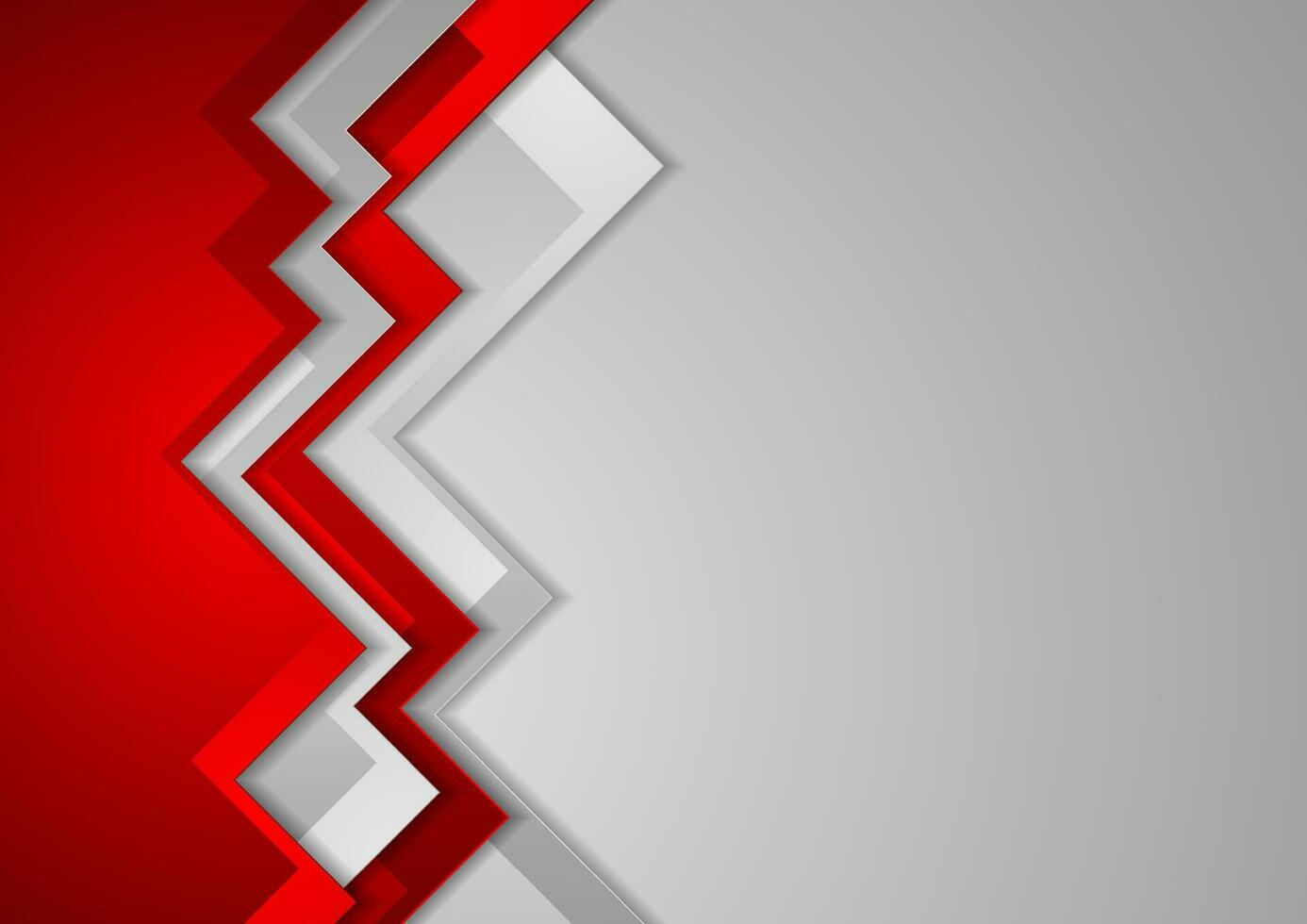 Abstract red and grey corporate background vector