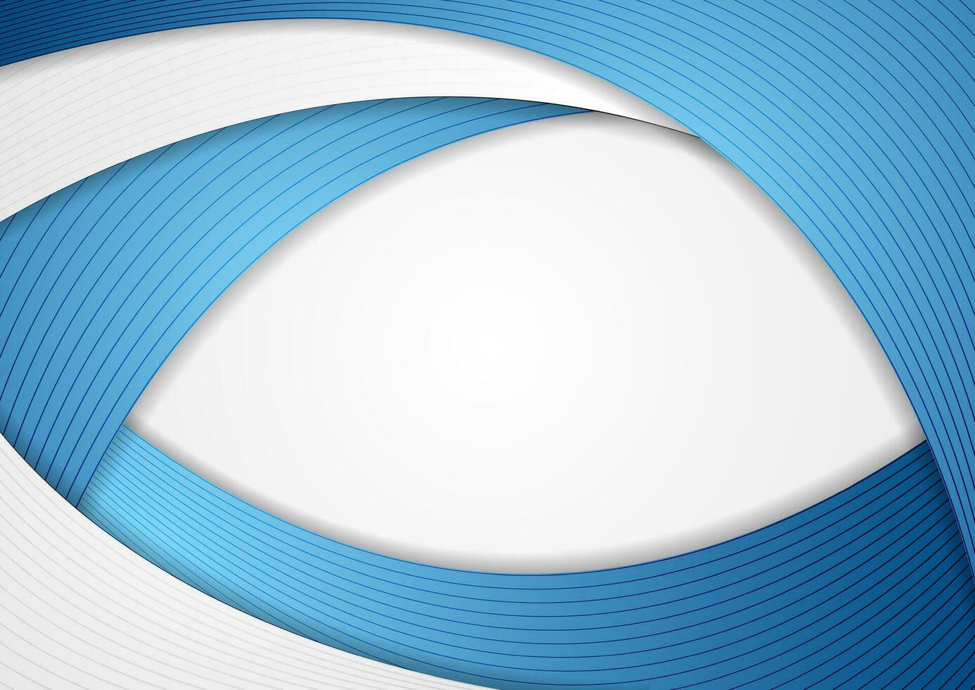 Abstract blue corporate wavy vector background