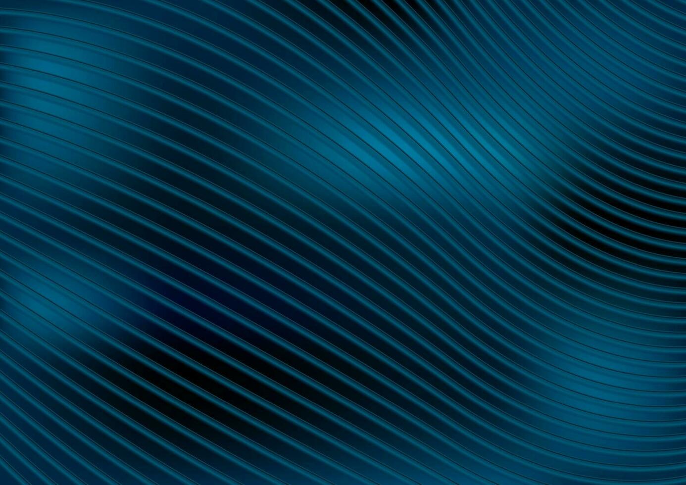 Deep blue abstract wavy lines vector background
