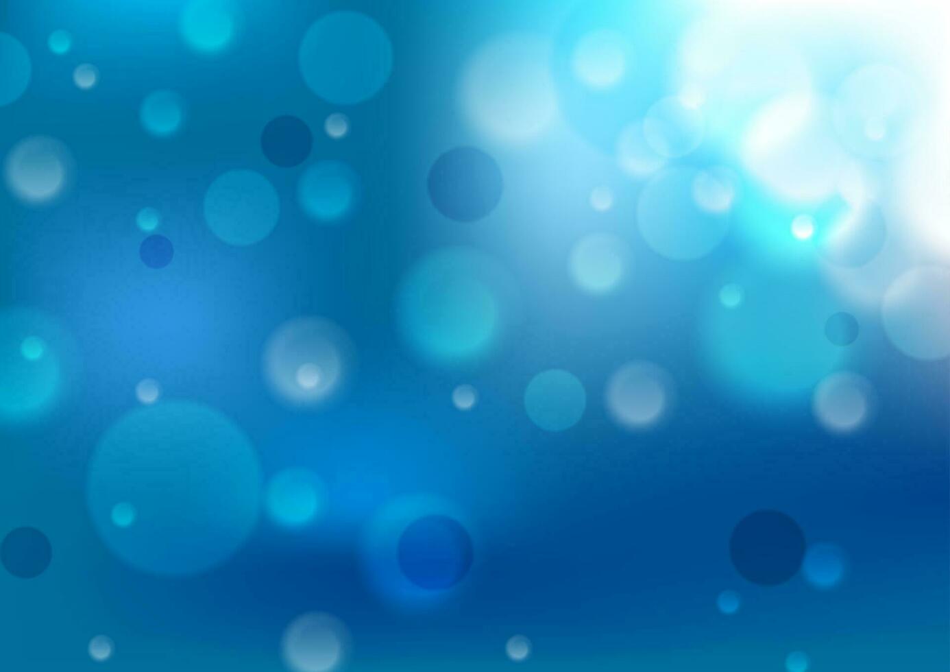 Deep blue shiny abstract bokeh background vector