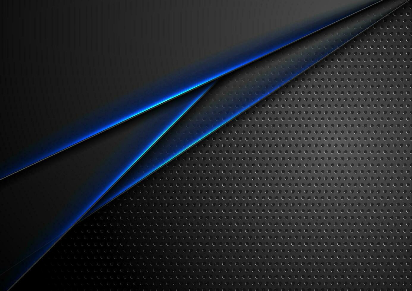 Futuristic technology background with blue glowing lines vector