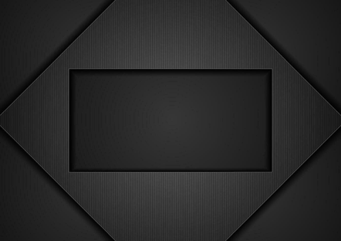 Abstract black technology futuristic background vector